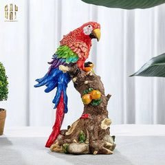 Set 2 Tượng Maison Jungle Parrot - Lovers-CẬU HAI HOME DECOR
