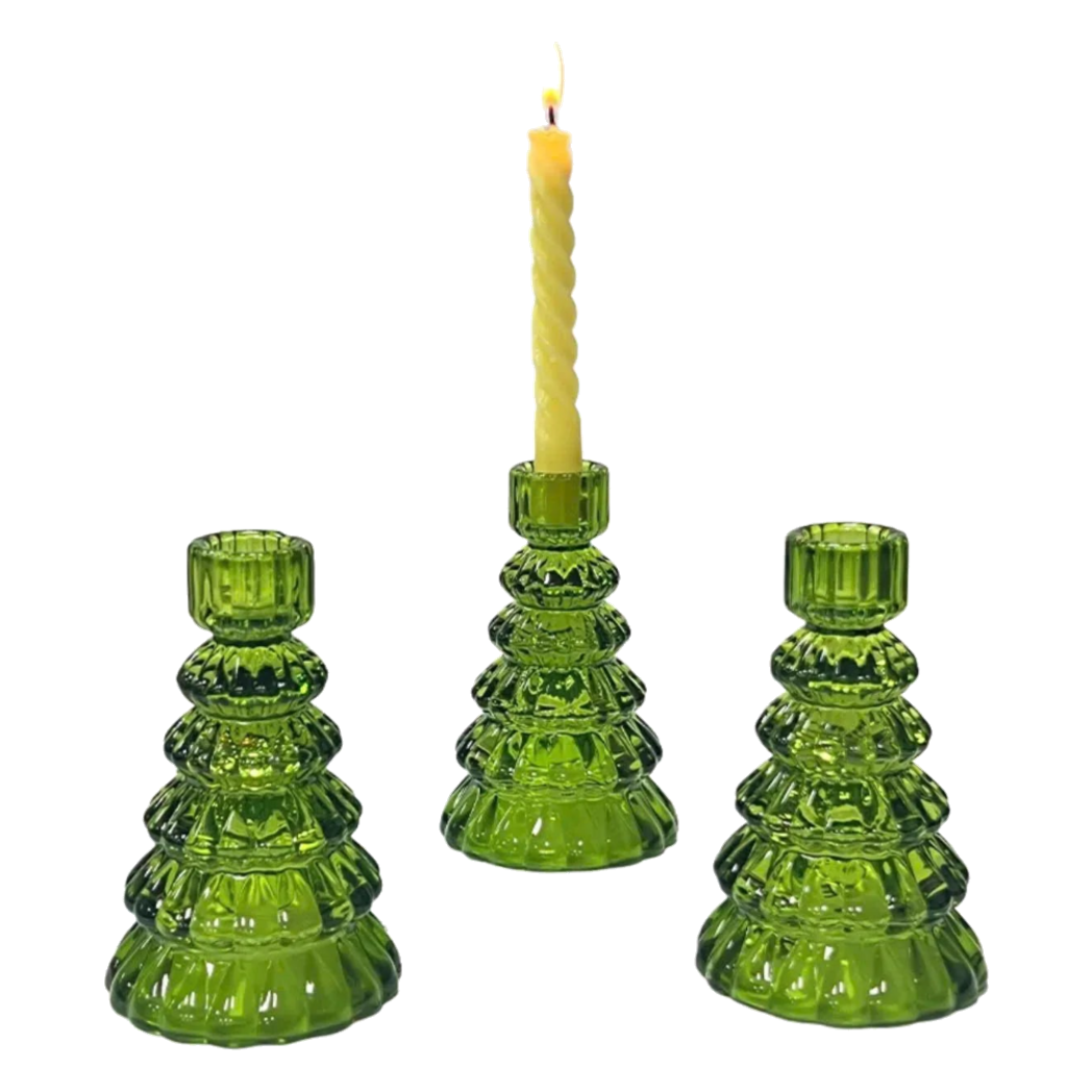 Set 3 Đế Nến Vert Tree Fw25 - CẬU HAI HOME DECOR