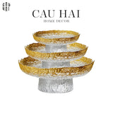 Set 3 Đĩa Trái Cây Thuỷ Tinh Muller Ss25-SET CHÉN DĨA-CẬU HAI HOME DECOR