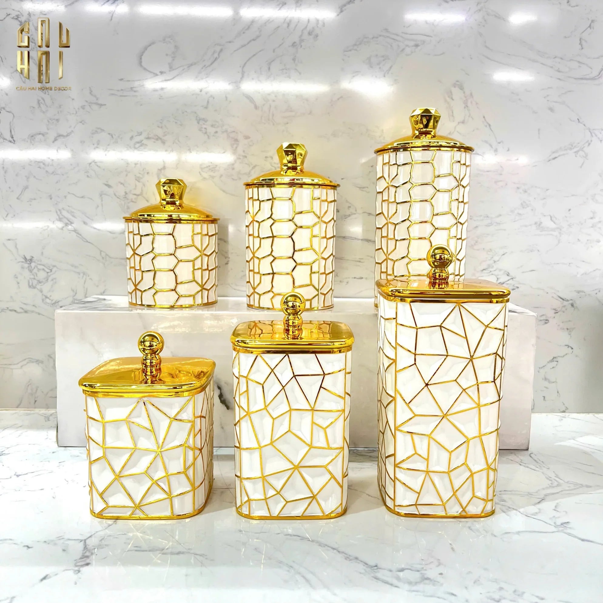 SET 3 LỌ PANTRY ACRY - ÉCLAT ART-CẬU HAI HOME DECOR