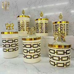 Set 3 Lọ Pantry Acry - Éclat Royal Meander-CẬU HAI HOME DECOR