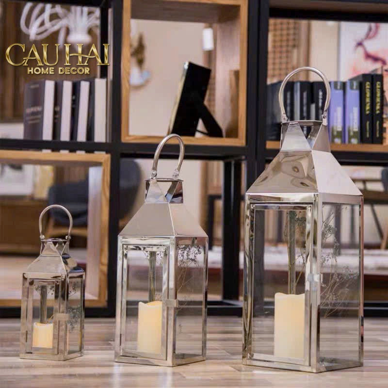 Set 3 Lồng Đèn Metal Lantern Lumière Sterling-ĐÈN TRANG TRÍ-CẬU HAI HOME DECOR-CẬU HAI HOME DECOR