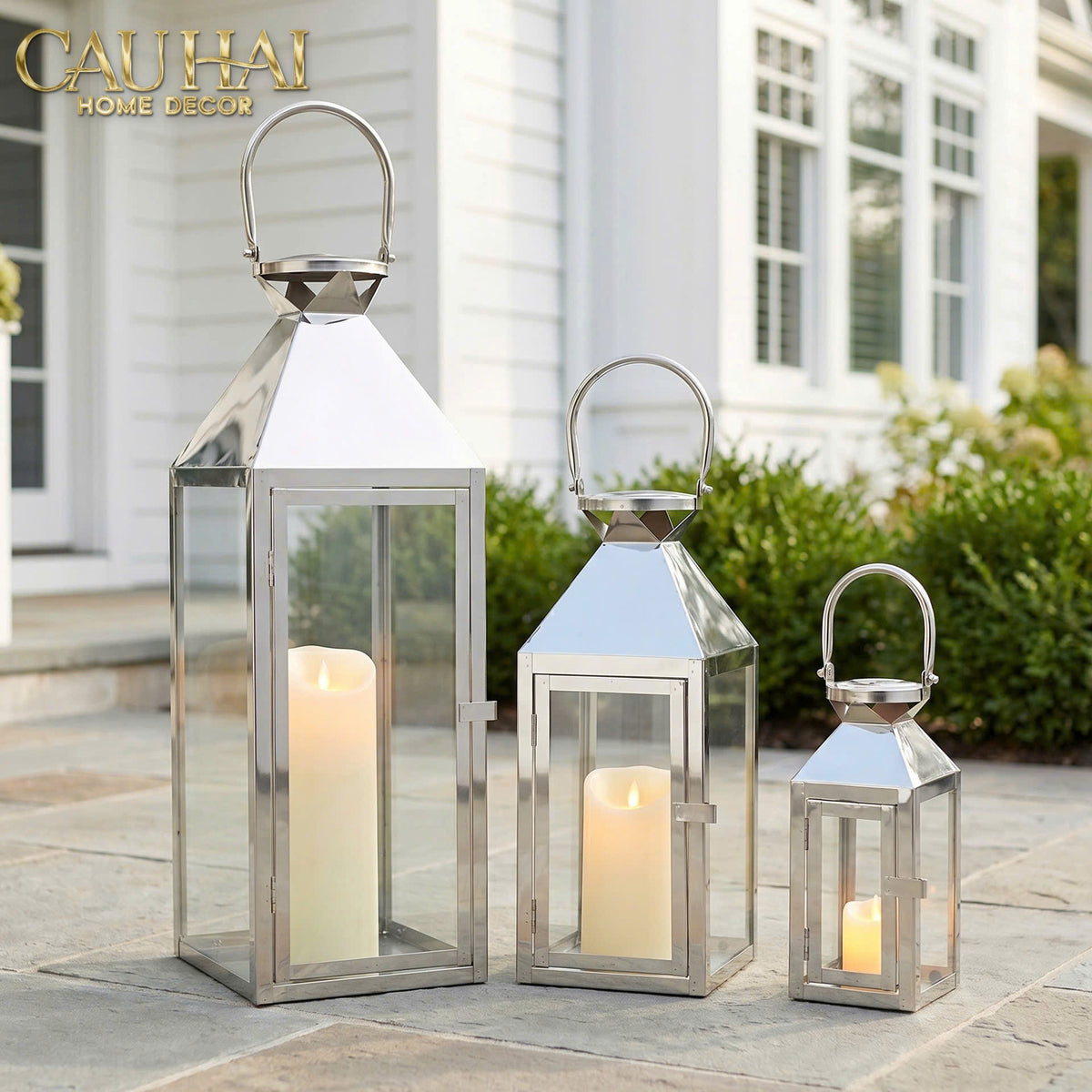 Set 3 Lồng Đèn Metal Lantern Lumière Sterling-ĐÈN TRANG TRÍ-CẬU HAI HOME DECOR-CẬU HAI HOME DECOR
