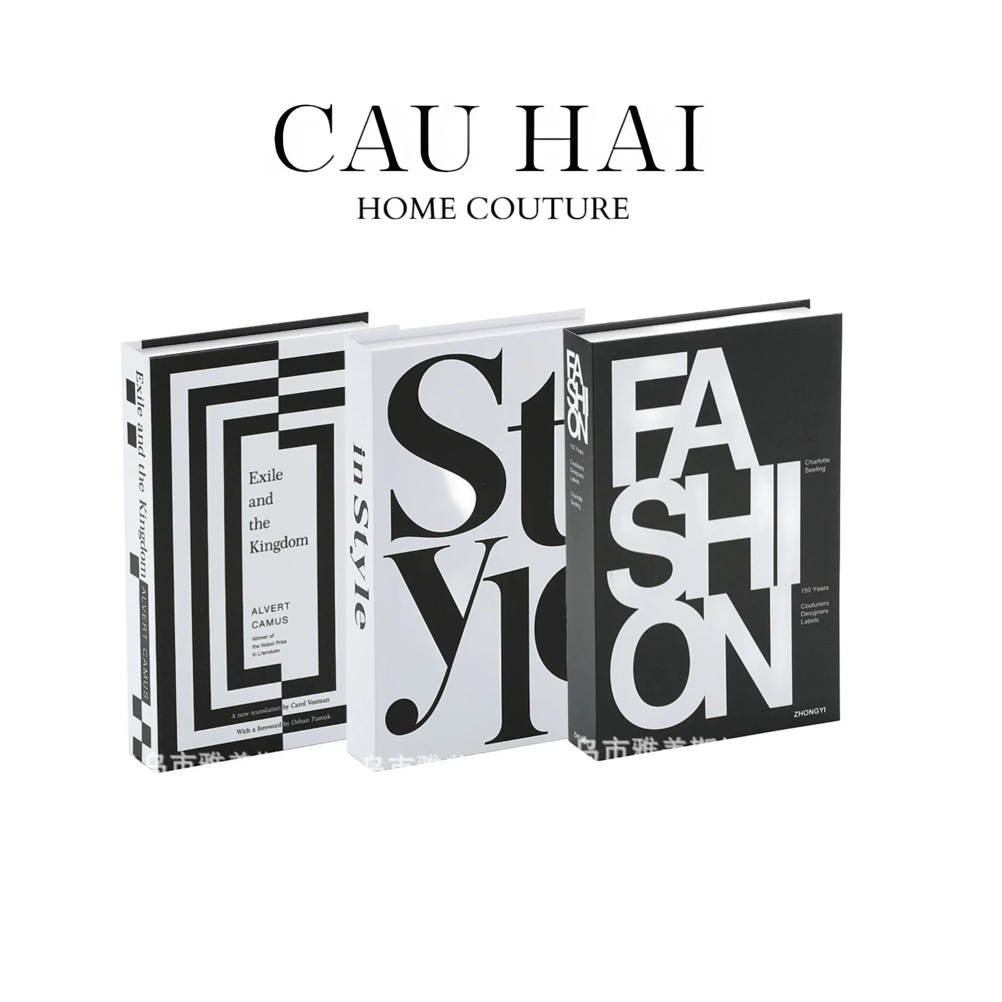 SET 3 SÁCH BLANC OU NOIR-CẬU HAI HOME DECOR