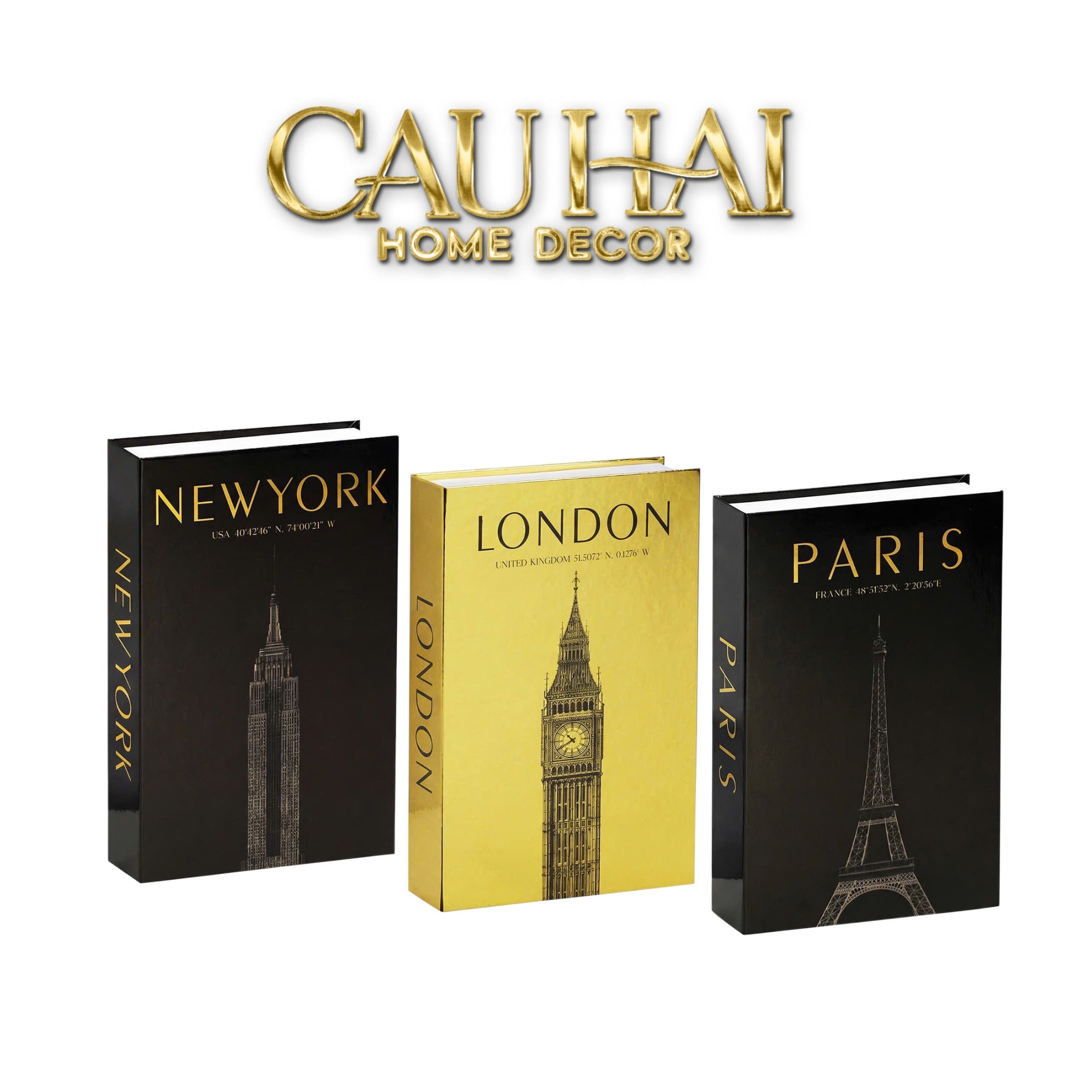 Set 3 Sách Mô Hình Prestige Metropolitan-CẬU HAI HOME DECOR