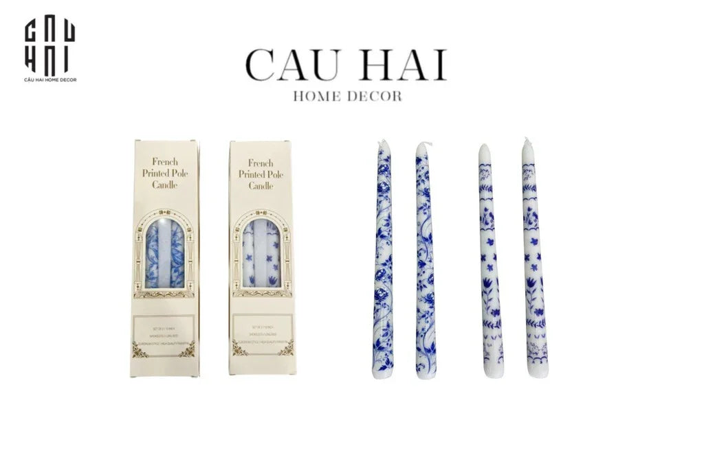 SET 4 CÂY NẾN INDOCHINE - FLOWER-CẬU HAI HOME DECOR