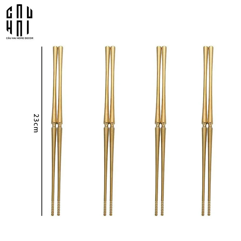 SET 4 ĐÔI ĐŨA GLAMOUR - GLAMOUR CHOPSTICK SET 4PCS ( SHINING )-CẬU HAI HOME DECOR