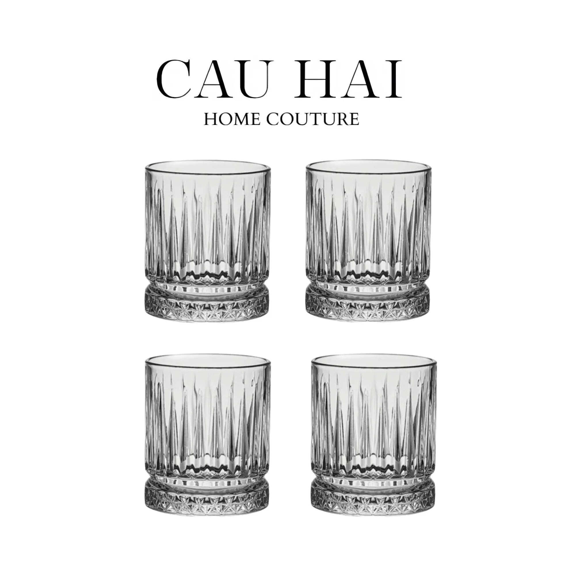 Set 4 Ly Cocktails Thuỷ Tinh Richard Cristallerie Atélier 360Ml - With Box-CẬU HAI HOME DECOR