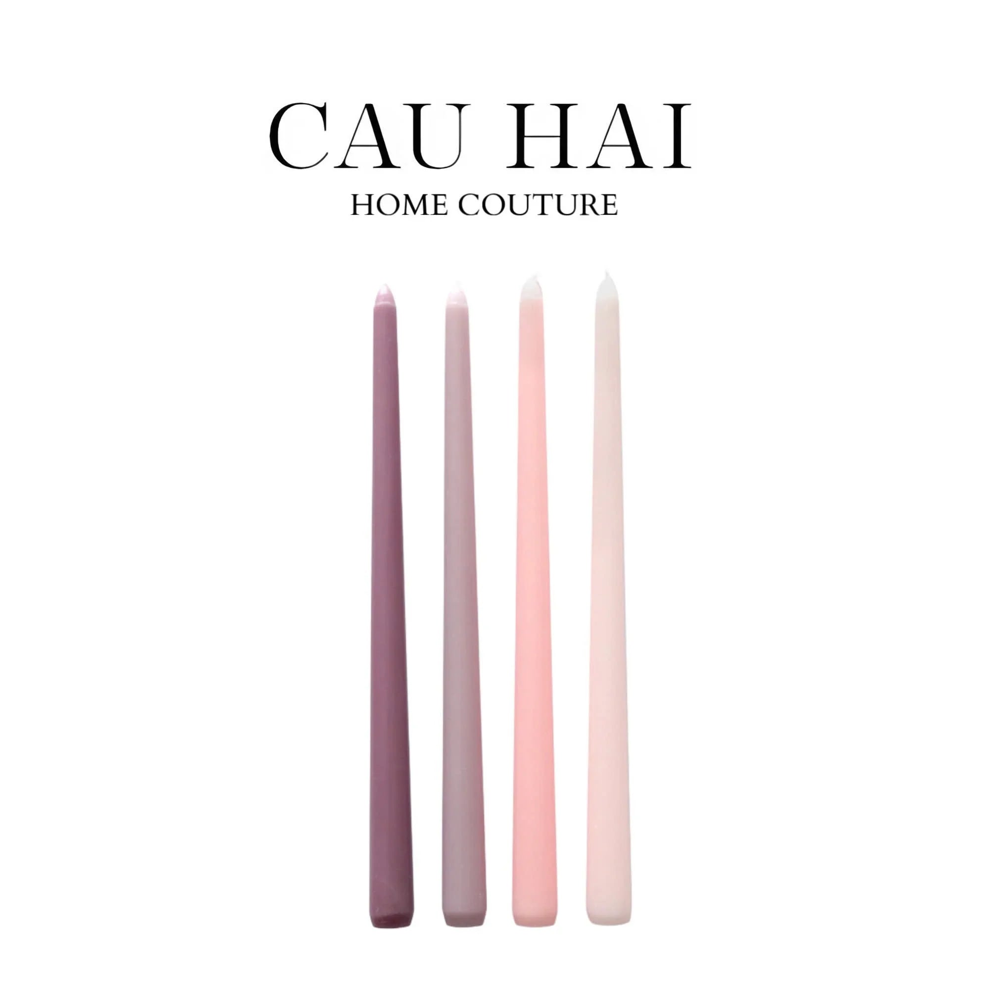 Set 4 Nến Gradation Taper - Blue/Green/Pink/Emerald-CẬU HAI HOME DECOR