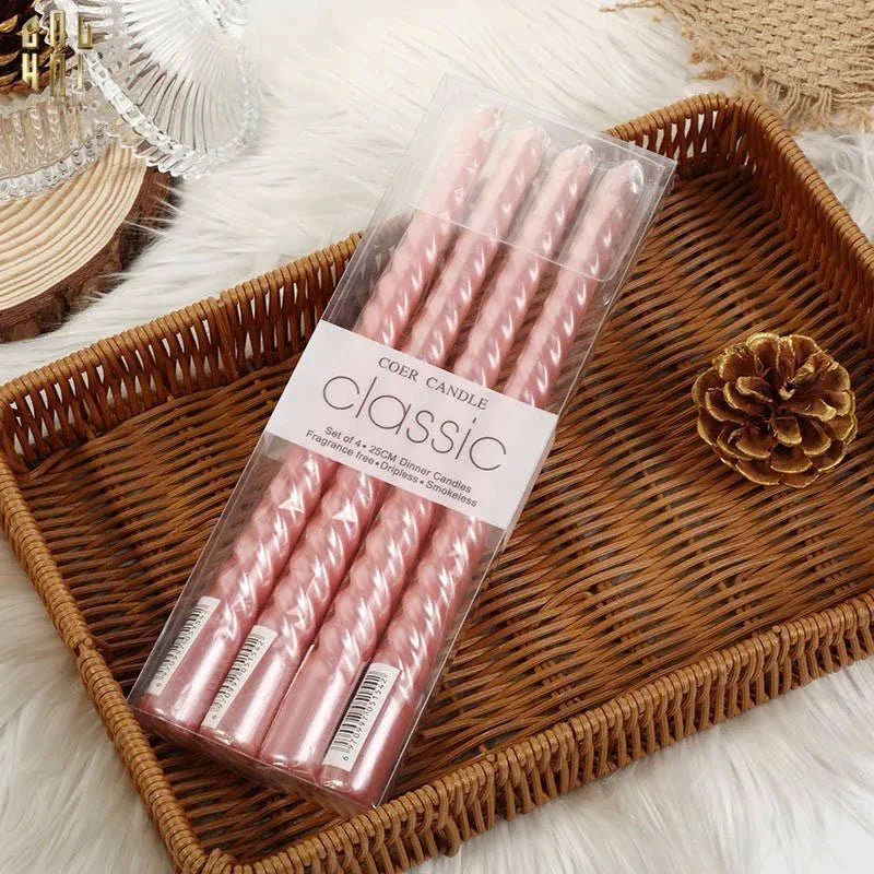 SET 4 NẾN TAPER-CẬU HAI HOME DECOR