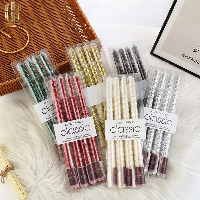 Set 4 Nến Taper-CẬU HAI HOME DECOR