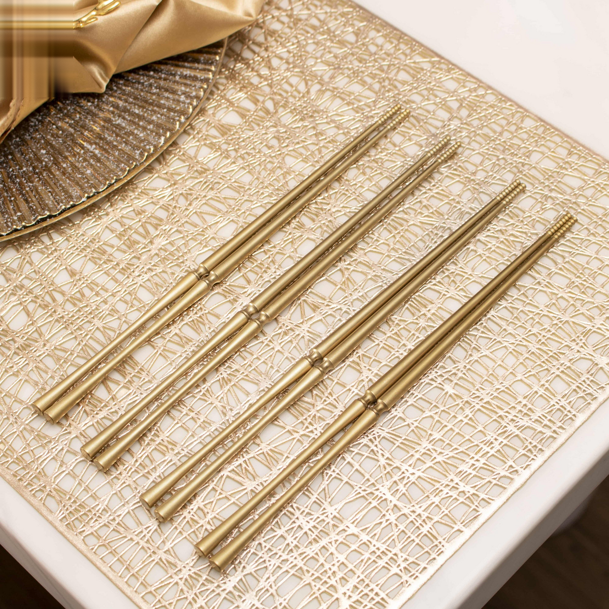 Set 4 Đôi Đũa Arthur - Arthur Matte Gold Chopsticks Set 4Pcs ( Blur )