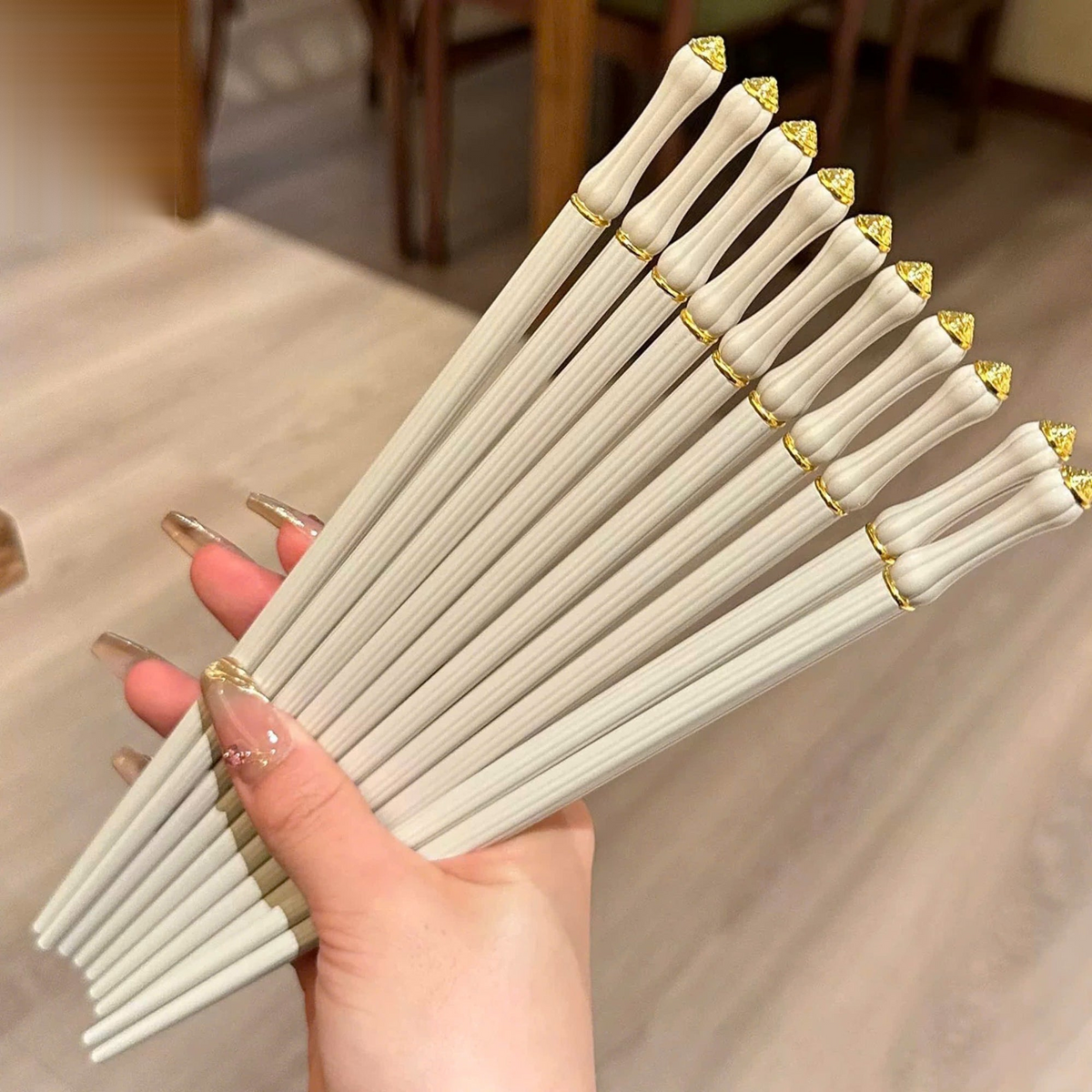 Set 5 Đôi Đũa Sợi Thuỷ Tinh  Opaline Classic PET Chopsticks 24cm