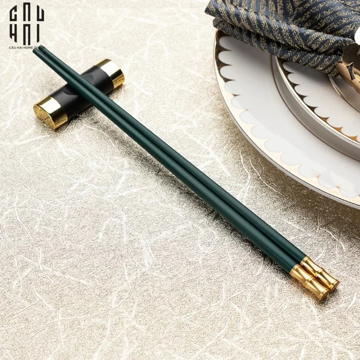 SET 5 ĐÔI ĐŨA NGỌC LỤC BẢO-CẬU HAI HOME DECOR