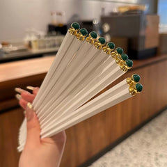 Set 5 Đôi Đũa Sợi Thuỷ Tinh Golden Jade PET Chopsticks 27cm-CẬU HAI HOME DECOR
