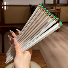 Set 5 Đôi Đũa Sợi Thuỷ Tinh Golden Jade PET Chopsticks 27cm-CẬU HAI HOME DECOR