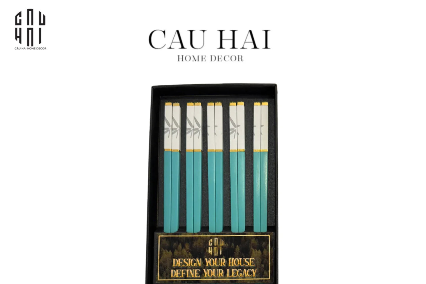Set 5 Đôi Đũa Sợi Thuỷ Tinh - Sky Dragonfly Chopsticks 27cm-CẬU HAI HOME DECOR