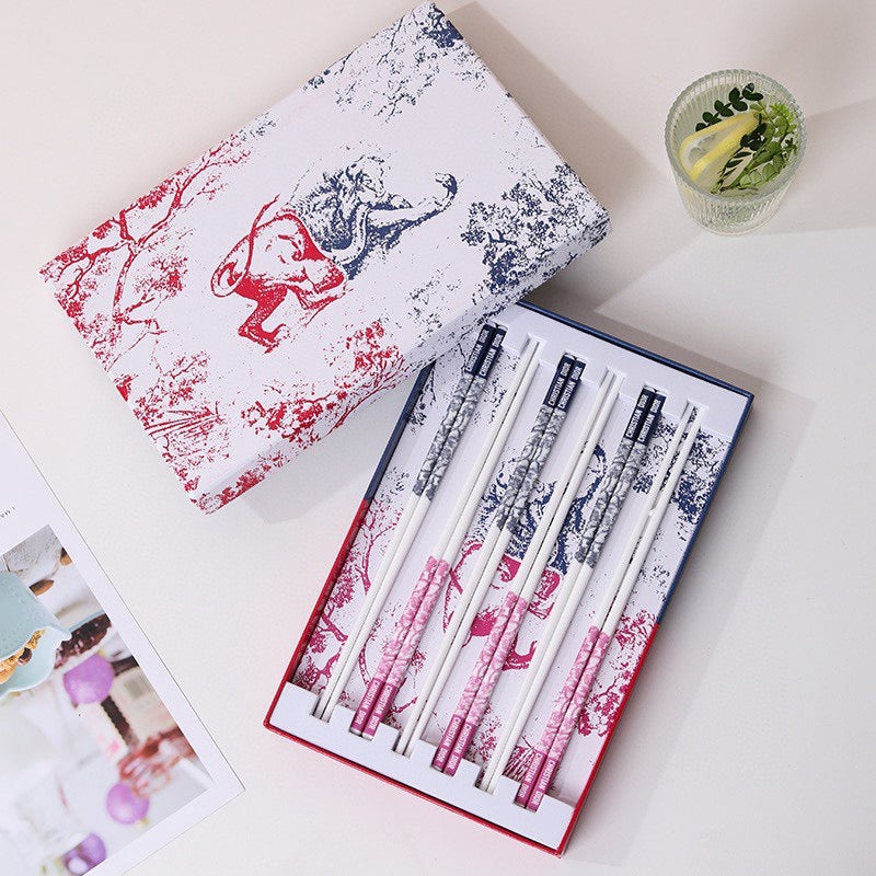 Set 6 Đôi Đũa Sứ Jungle Couture Ceramic Chopsticks Set-CẬU HAI HOME DECOR