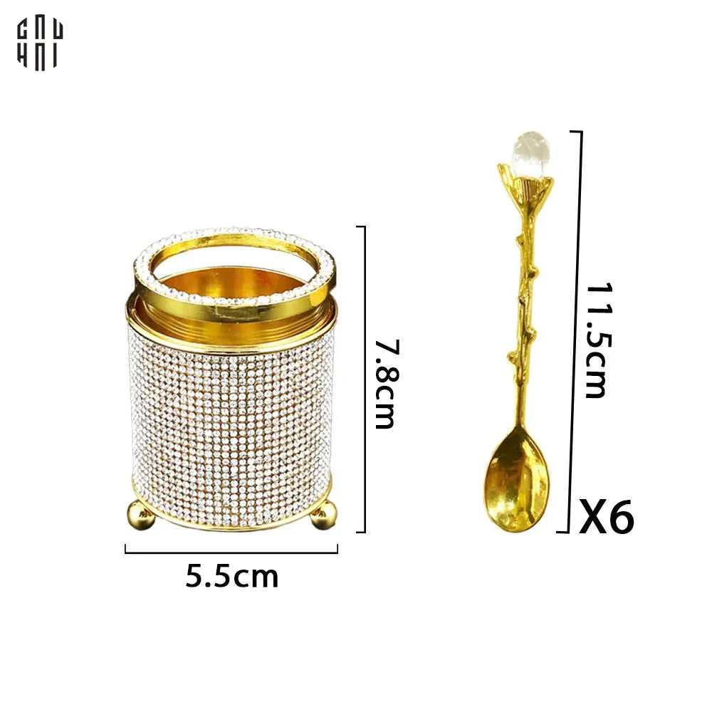 SET 6 MUỖNG GOLDEN JIMMY-CẬU HAI HOME DECOR