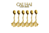 Set 6 Muỗng Persian Babylon Fan Coffee Spoon-Dinner Cutlery Set Dao Muỗng Nĩa-CẬU HAI HOME DECOR