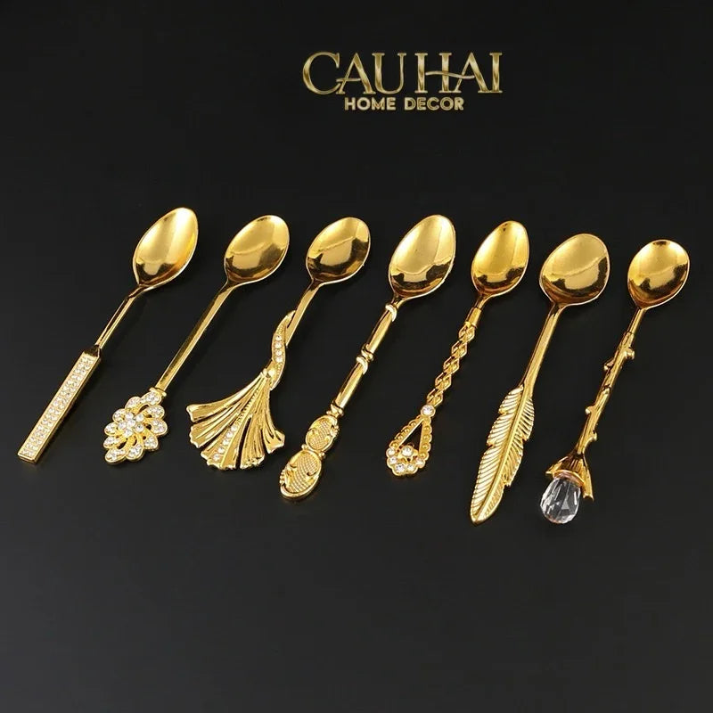 Set 6 Muỗng Persian Babylon Fan Coffee Spoon-CẬU HAI HOME DECOR