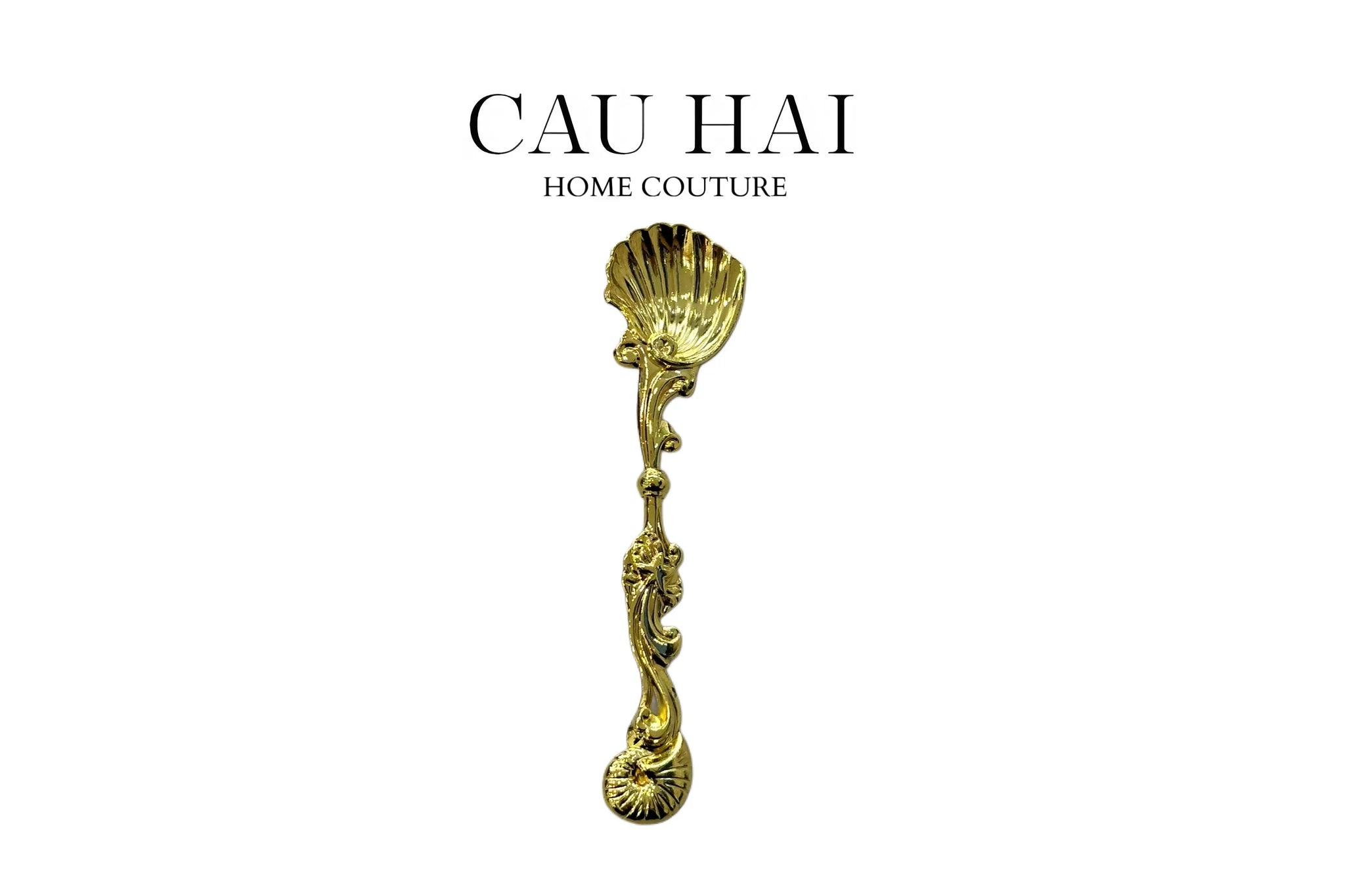 SET 6 MUỖNG SHELL GOLD - LUMIÈRE COFFEE SPOON-CẬU HAI HOME DECOR