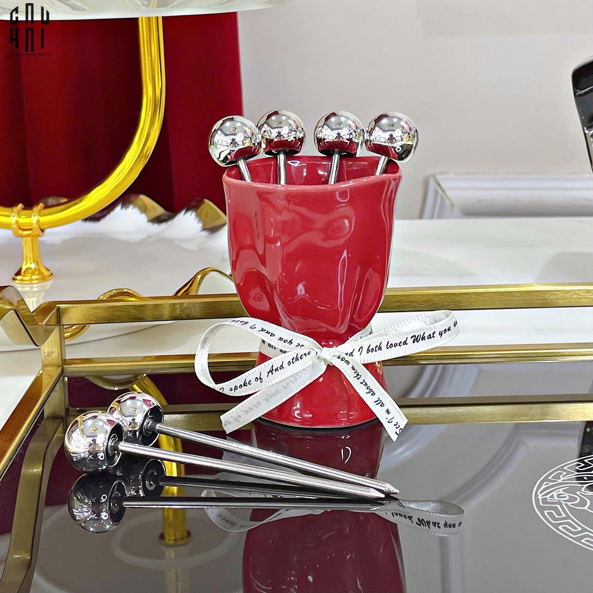 SET 6 NĨA TRÁNG MIỆNG BOUQUET-CẬU HAI HOME DECOR