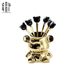 SET 6 NĨA TRÁNG MIỆNG CUTIE BEAR-CẬU HAI HOME DECOR