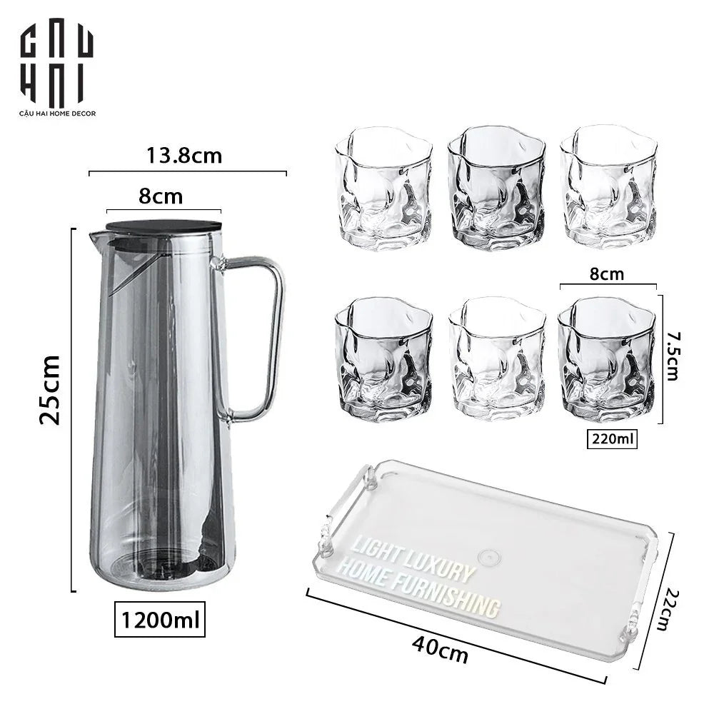SET BÌNH NƯỚC ELITE - A SS25-CẬU HAI HOME DECOR