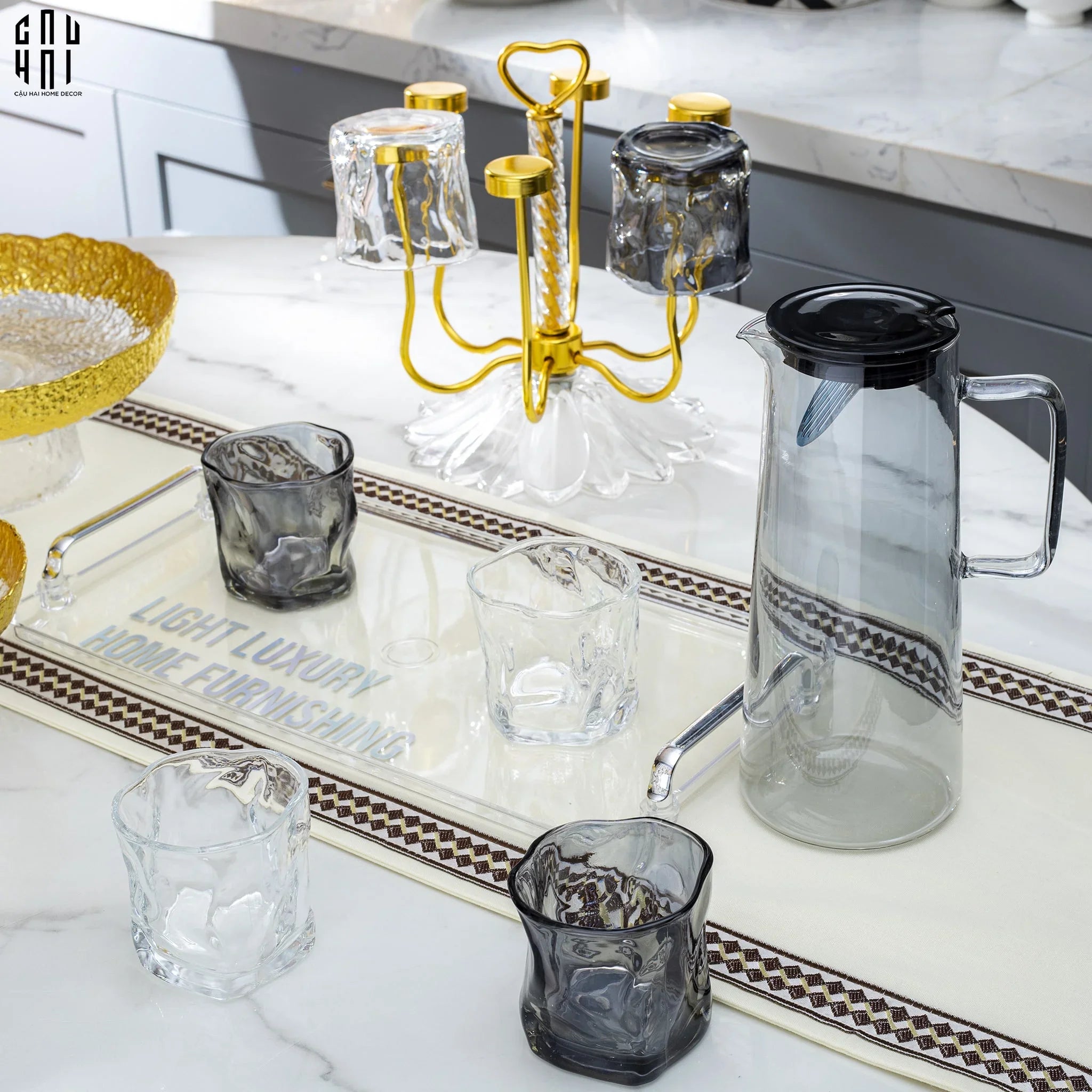 SET BÌNH NƯỚC ELITE - A SS25-CẬU HAI HOME DECOR