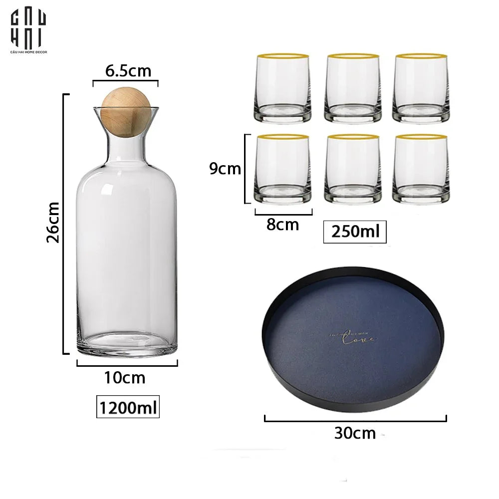 SET BÌNH NƯỚC PLATINUM SS22-CẬU HAI HOME DECOR