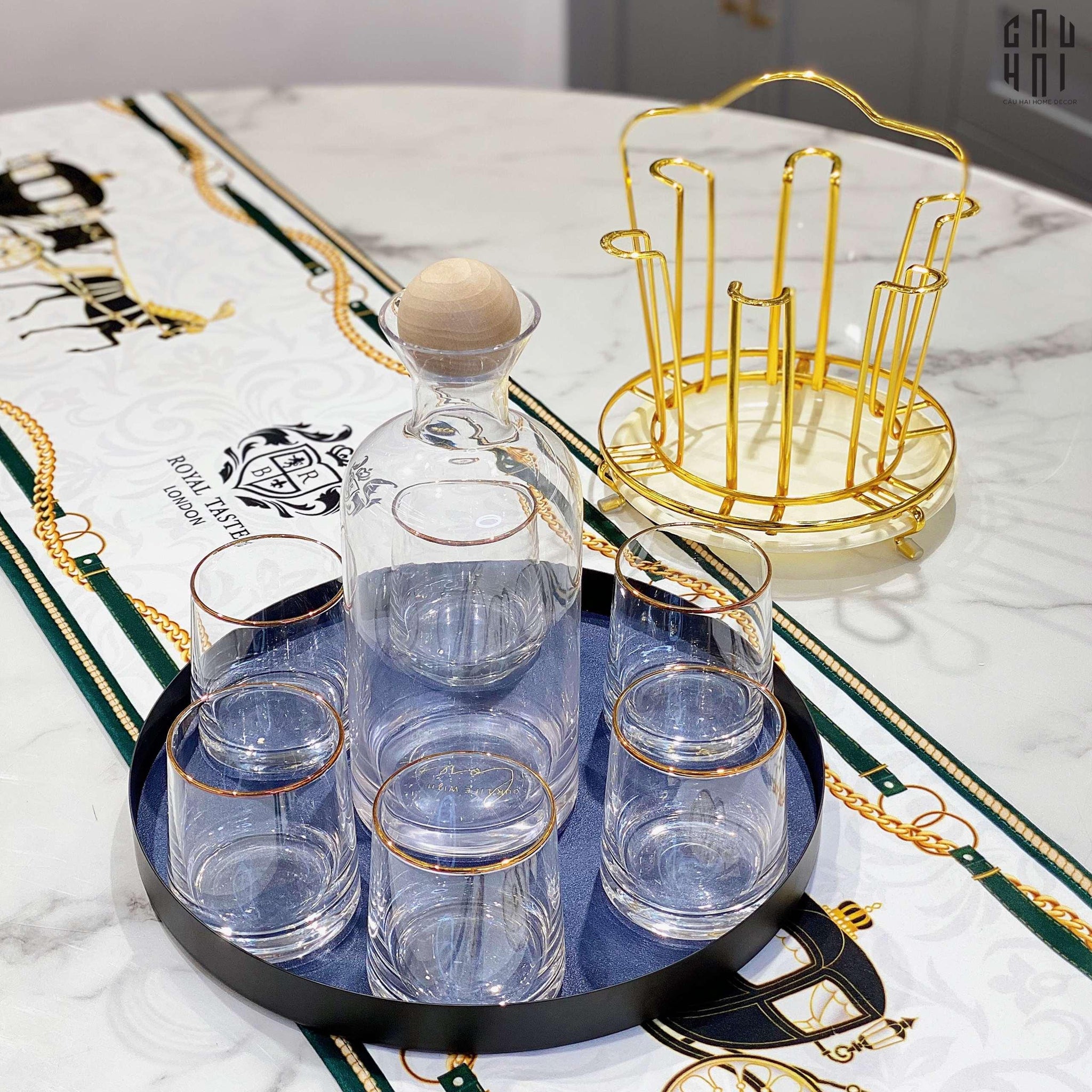 SET BÌNH NƯỚC PLATINUM SS22-CẬU HAI HOME DECOR