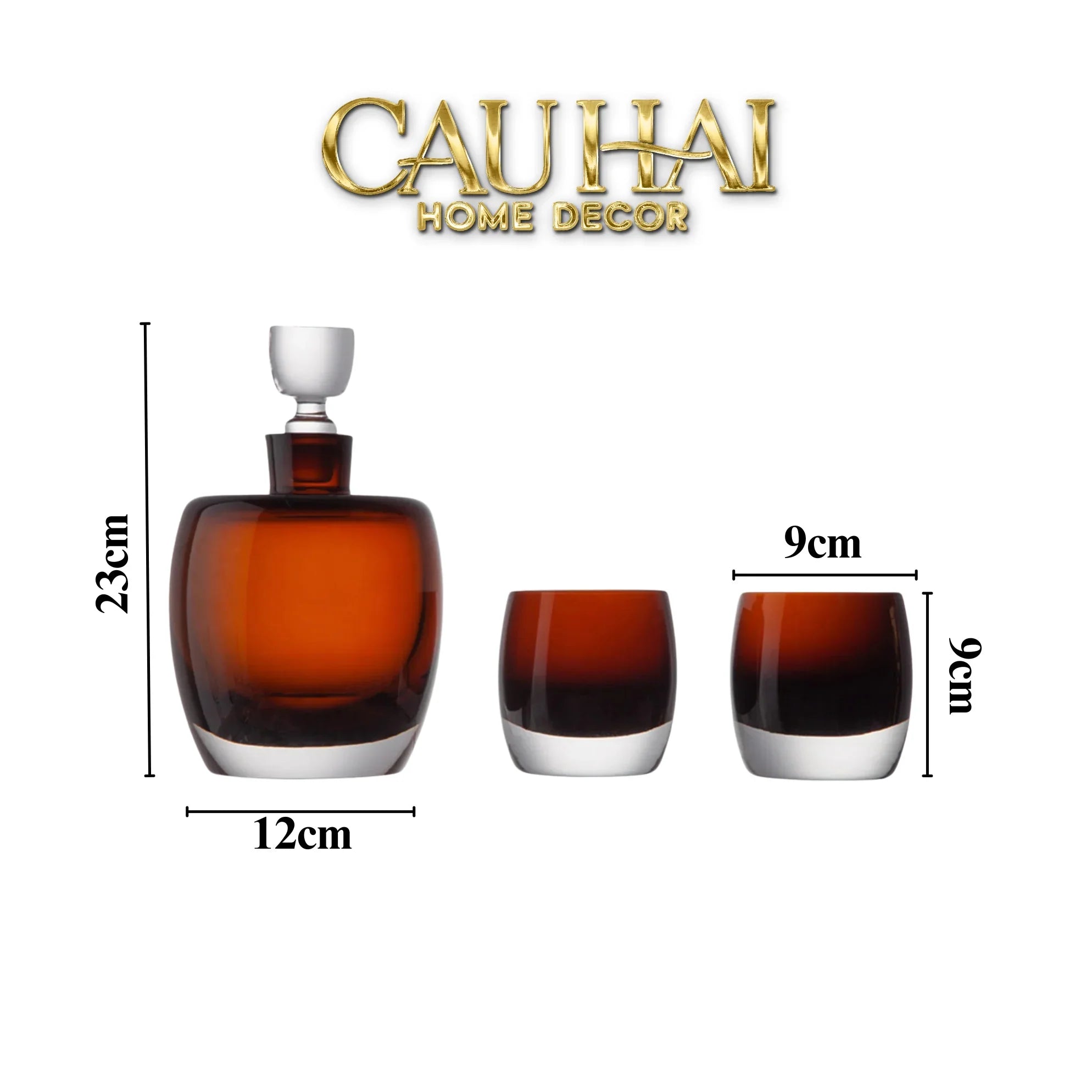 Set Bình Rượu Pha Lê Cristalleries Enigma Rouge Umeshu Ensemble-BÌNH RƯỢU-CẬU HAI HOME DECOR