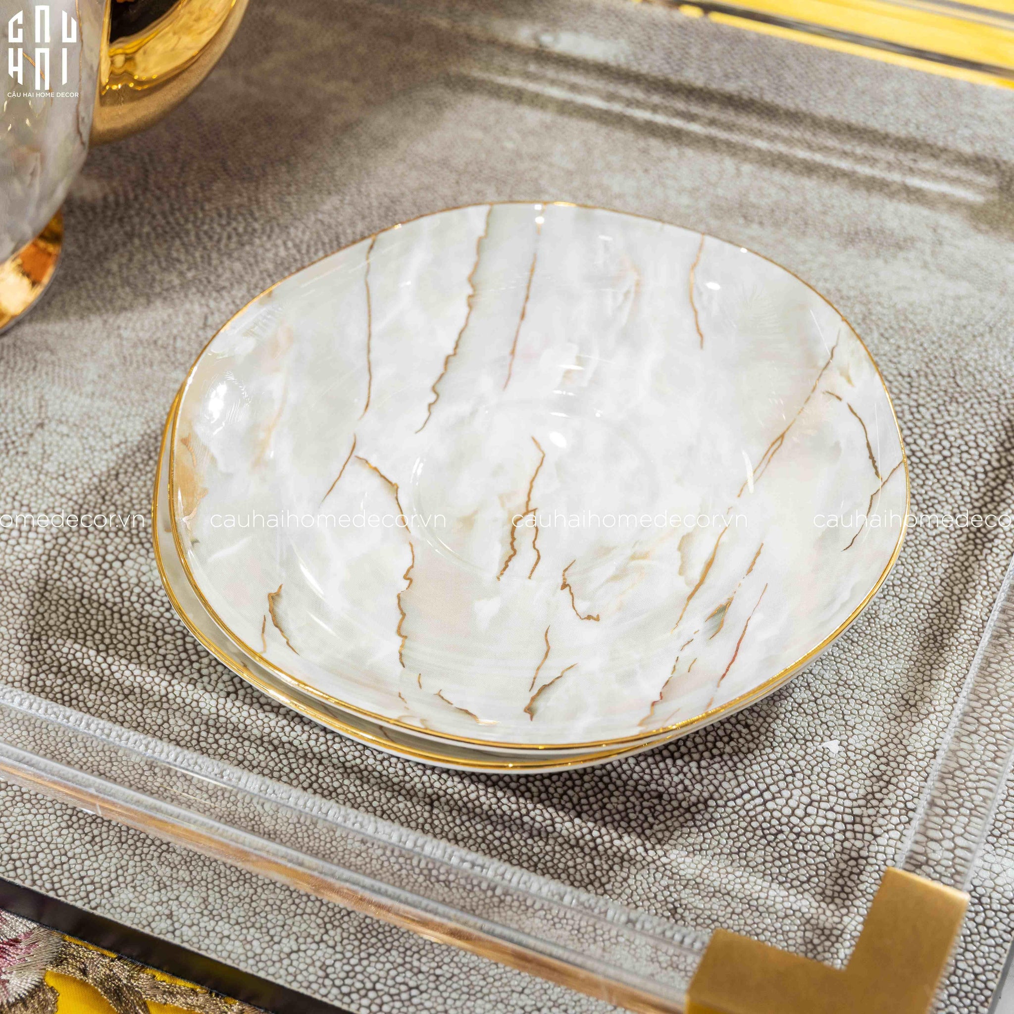 SET BÌNH TRÀ DOLCE LUXURY 21PCS-CẬU HAI HOME DECOR