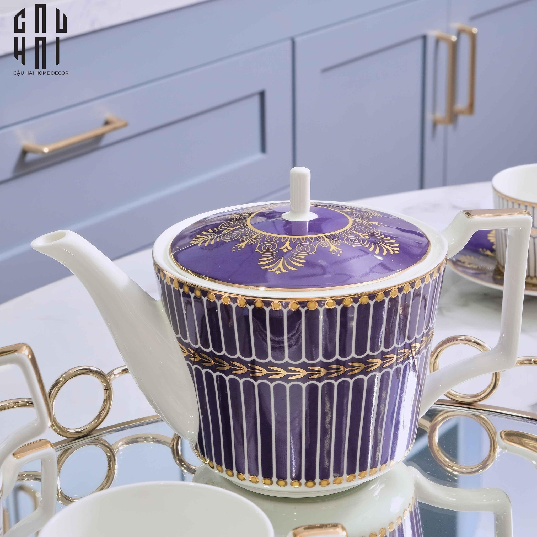 SET BÌNH TRÀ ELIZABETH - 042025-CẬU HAI HOME DECOR