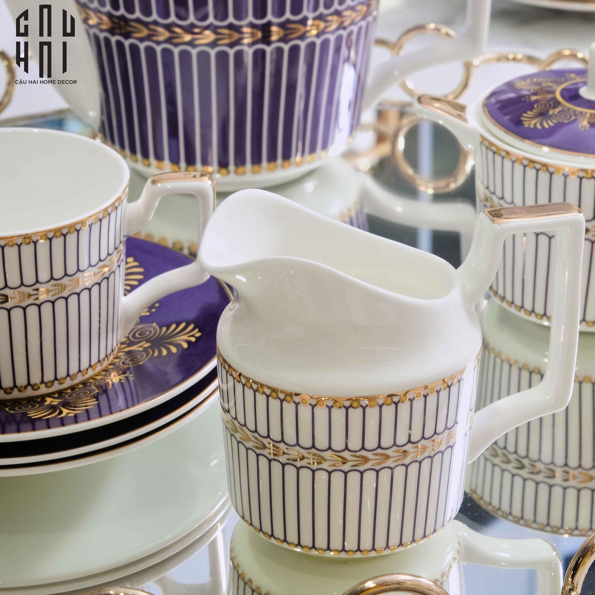 SET BÌNH TRÀ ELIZABETH - 042025-CẬU HAI HOME DECOR