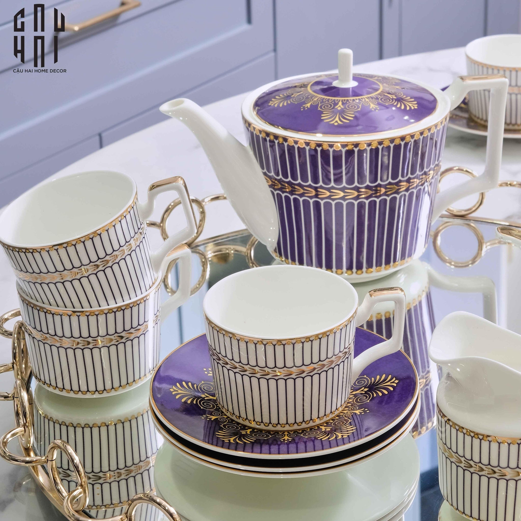 SET BÌNH TRÀ ELIZABETH - 042025-CẬU HAI HOME DECOR