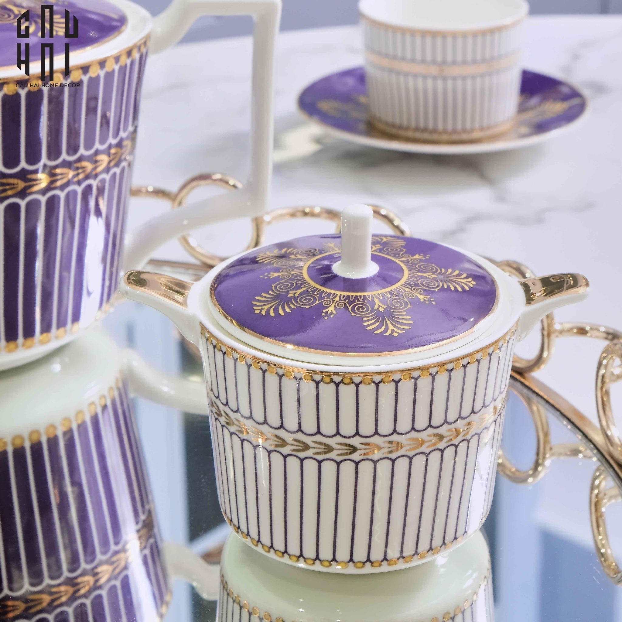 SET BÌNH TRÀ ELIZABETH - 042025-CẬU HAI HOME DECOR