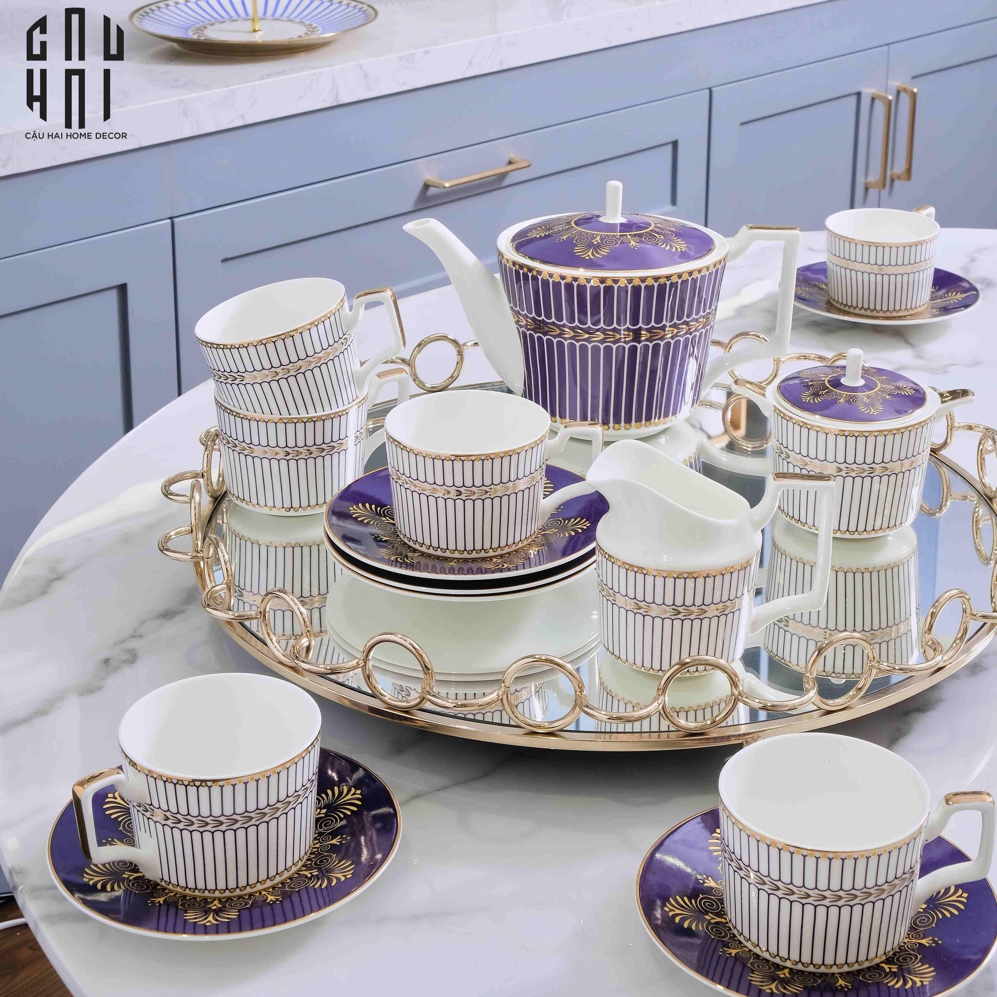 SET BÌNH TRÀ ELIZABETH - 042025-CẬU HAI HOME DECOR