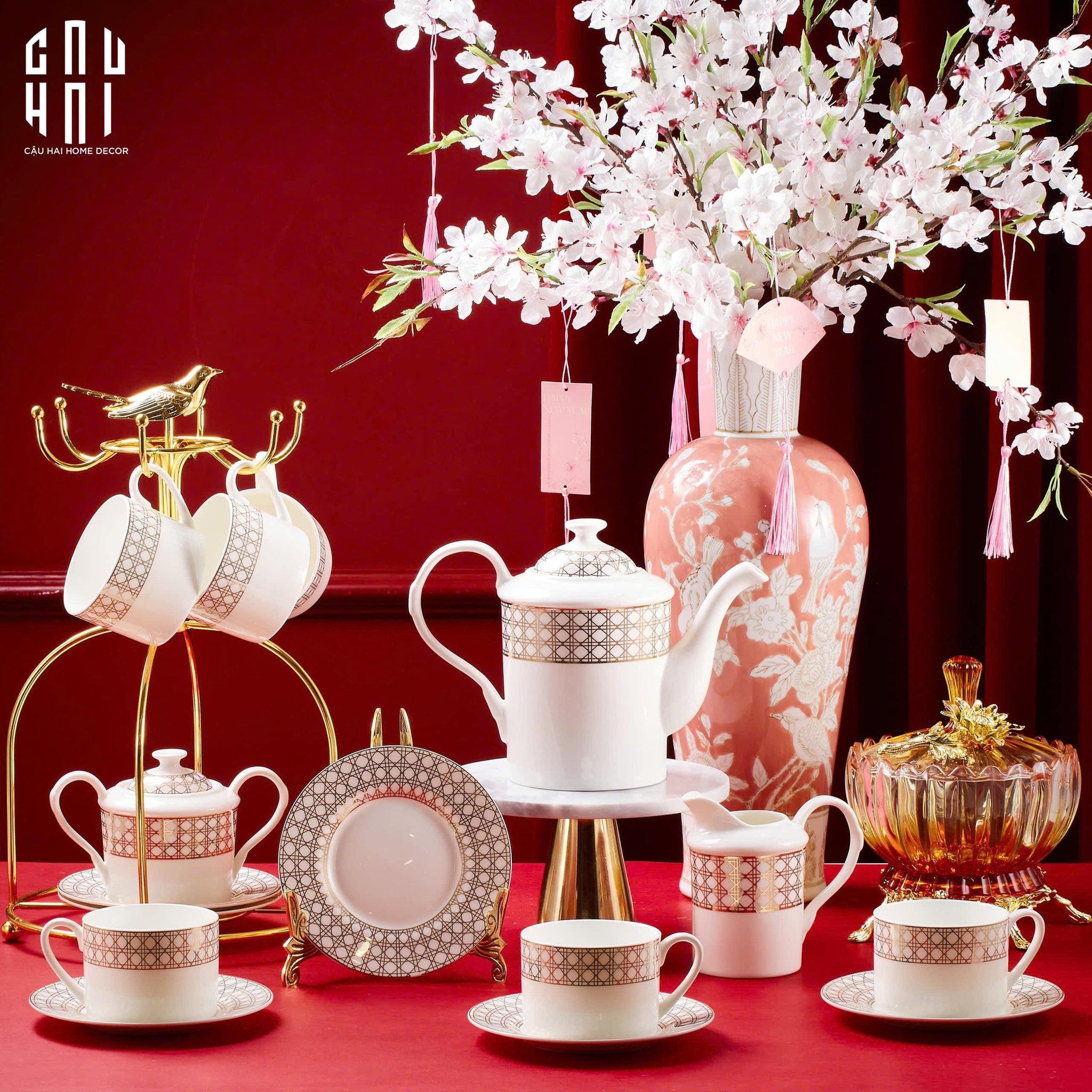 SET BÌNH TRÀ MAJESTIC MYSTIC D.O-CẬU HAI HOME DECOR
