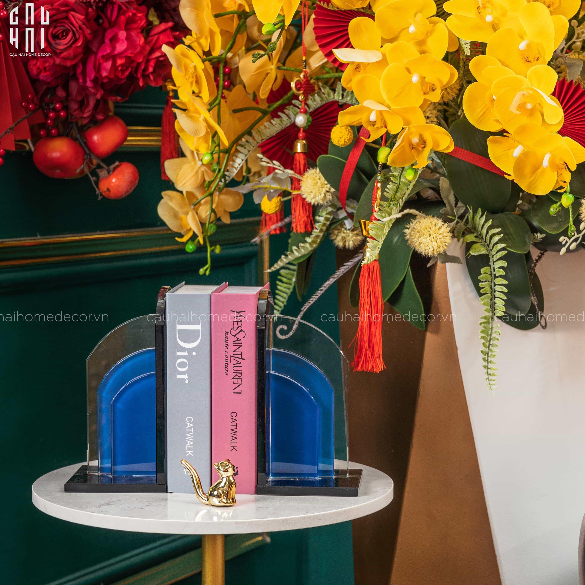 SET CHẶN SÁCH BLUE SKY SS25-CẬU HAI HOME DECOR