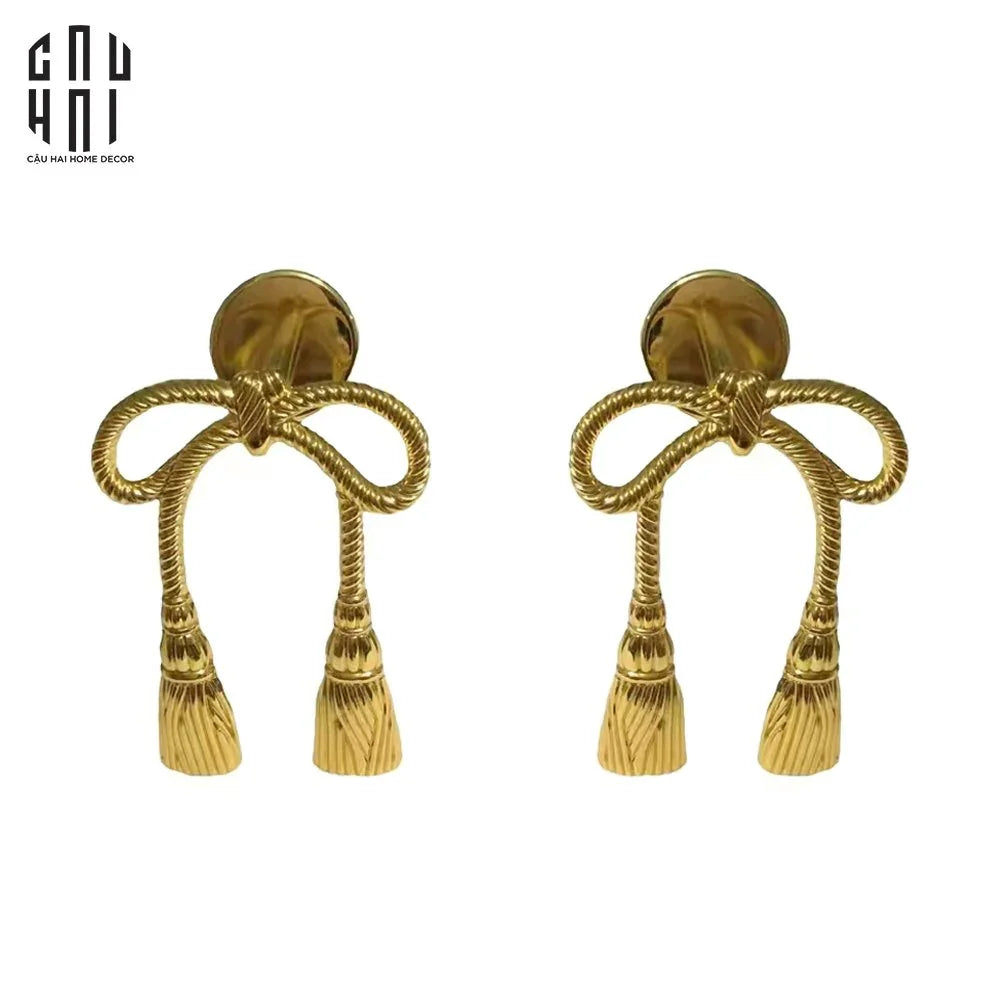 Set Cột Màn Đồng Brasson Royal Bows Curtain Tieback 2Pcs - CẬU HAI HOME DECOR
