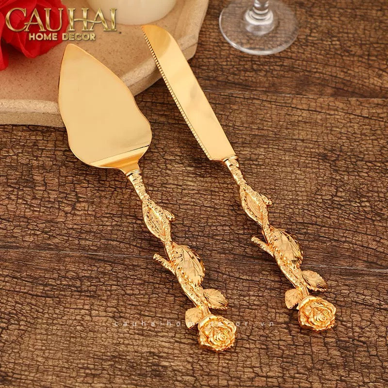 Set Dao Cắt Bánh Ensemble Couteaux Pâtisserie Élégance - CẬU HAI HOME DECOR