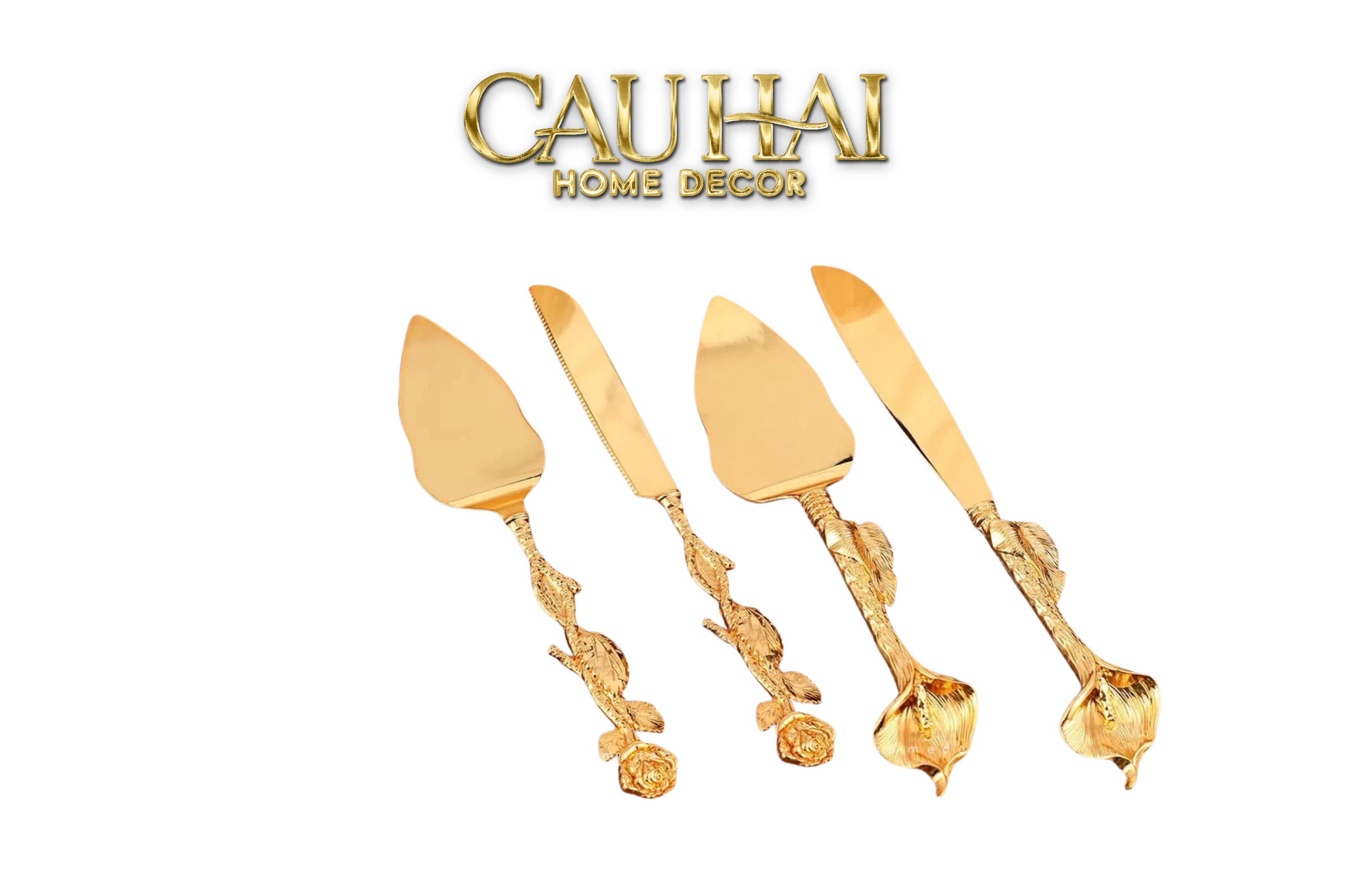 Set Dao Cắt Bánh Ensemble Couteaux Pâtisserie Élégance - CẬU HAI HOME DECOR