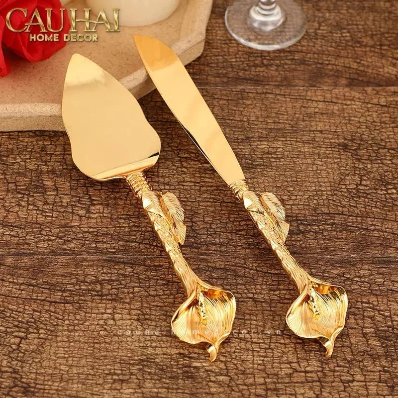Set Dao Cắt Bánh Ensemble Couteaux Pâtisserie Élégance-CẬU HAI HOME DECOR