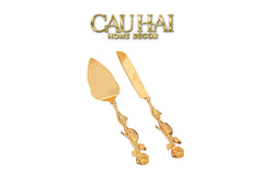 Set Dao Cắt Bánh Ensemble Couteaux Pâtisserie Élégance-CẬU HAI HOME DECOR