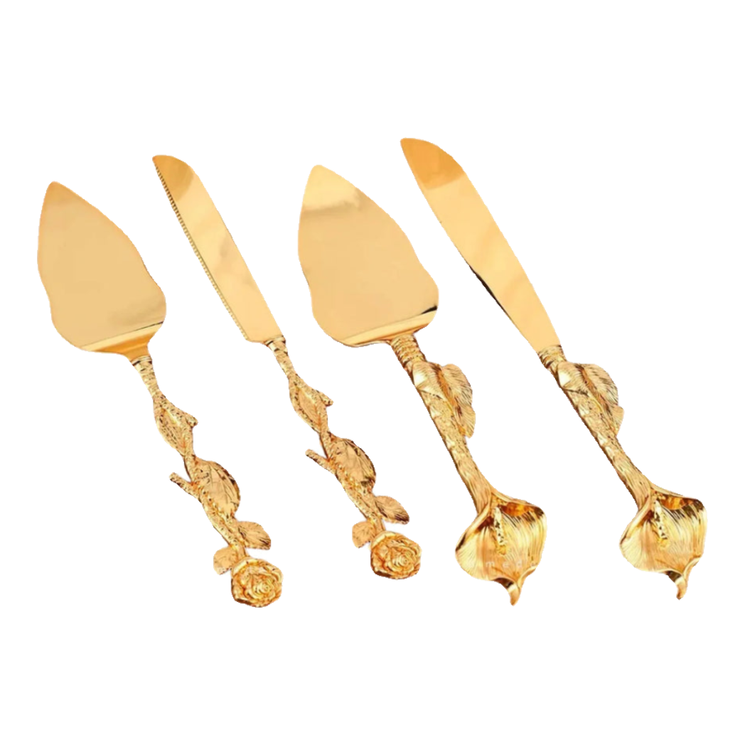 Set Dao Cắt Bánh Ensemble Couteaux Pâtisserie Élégance