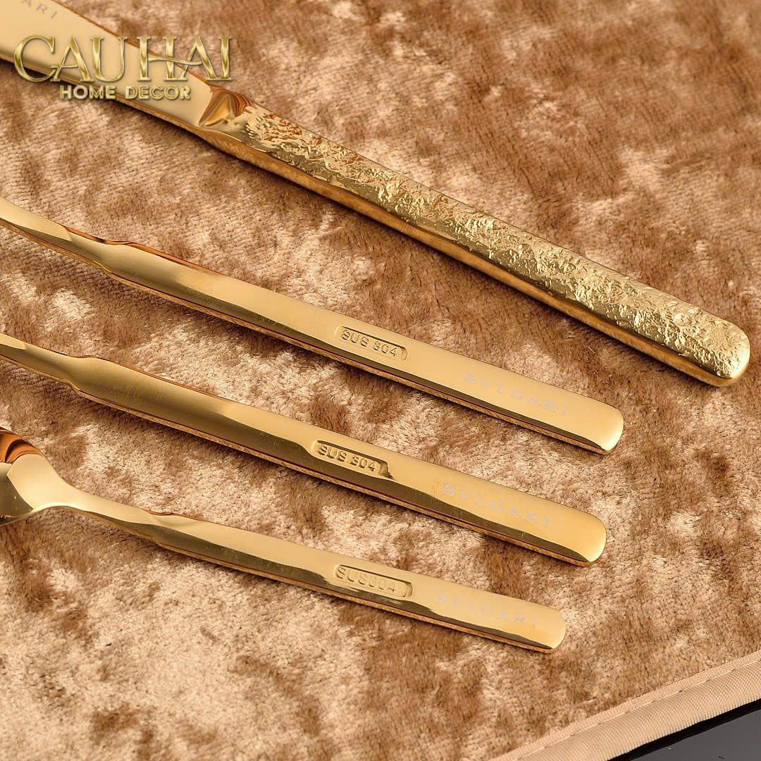 Set Dao Muỗng Nĩa 4 Món Golden Belle Vie Luxe Prestige Dinner Cutlery 4pcs - CẬU HAI HOME DECOR