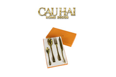 Set Dao Muỗng Nĩa 4 Món H Class Golden Attelage Noble Dinner Cutlery 4pcs-CẬU HAI HOME DECOR