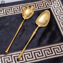 Set Dao Muỗng Nĩa 4 Món L'Amour Matte Gold - Allure Dinner Cutlery 4Pcs-CẬU HAI HOME DECOR